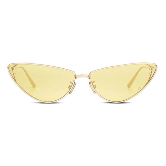 NEW AUTHENTIC MISSDIOR B1U B0H0 GOLD YELLOW CAT EYE WOMEN DIOR SUNGLASSES - Picture 2 of 3